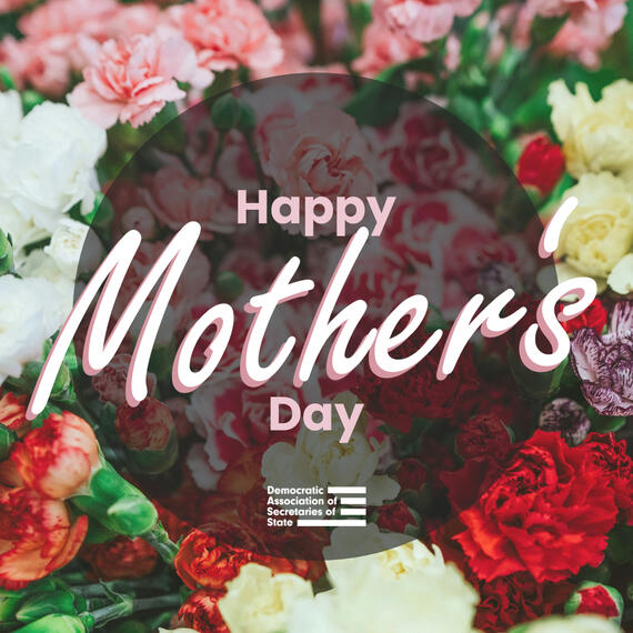 A fun, floral, spring-themed Mother's Day graphic.